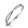Jewelry Alloy Crystal Geometric Hollow Pattern Cross Bracelet