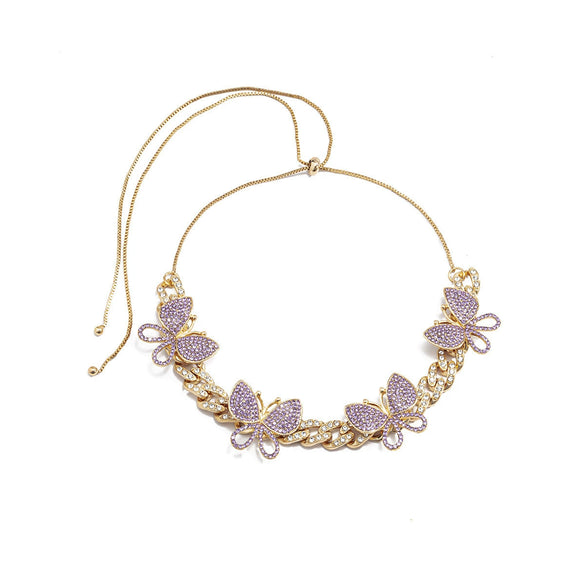 Jewelry Alloy Cuban Chain Necklace With Animals And Zodiac Pattern Retro Exaggerated Style