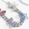 Jewelry Alloy Cuban Chain Necklace With Animals And Zodiac Pattern Retro Exaggerated Style