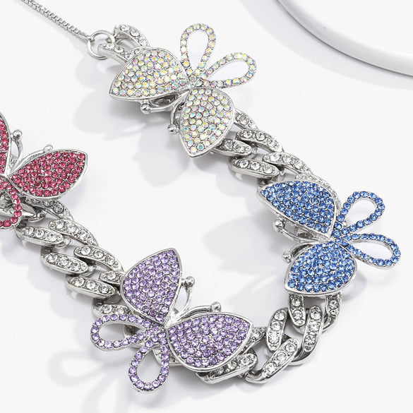 Jewelry Alloy Cuban Chain Necklace With Animals And Zodiac Pattern Retro Exaggerated Style