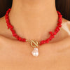 Jewelry Alloy Devil's Eye Geometric Handmade Bohemian Style Necklace For Women