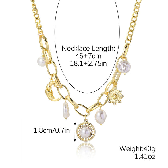 Jewelry Alloy Devil's Eye Pendant Multilayer Necklace With Geometric Wave Pattern And Electroplating Treatment For Women