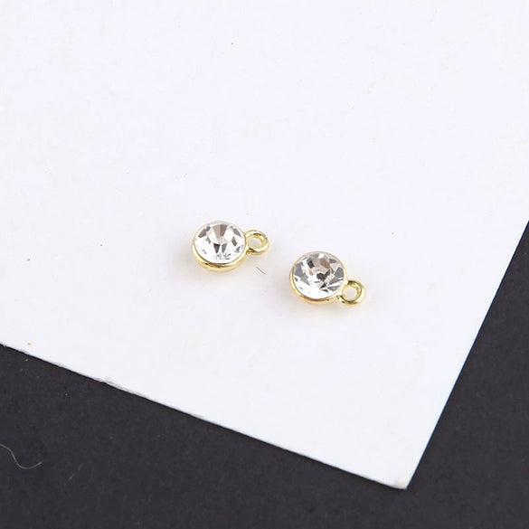 Jewelry Alloy Electroplating Double Hanging Diamond Cup Pearl Pendant Earrings Necklace Accessories With Line Pattern