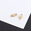 Jewelry Alloy Electroplating Double Hanging Diamond Cup Pearl Pendant Earrings Necklace Accessories With Line Pattern
