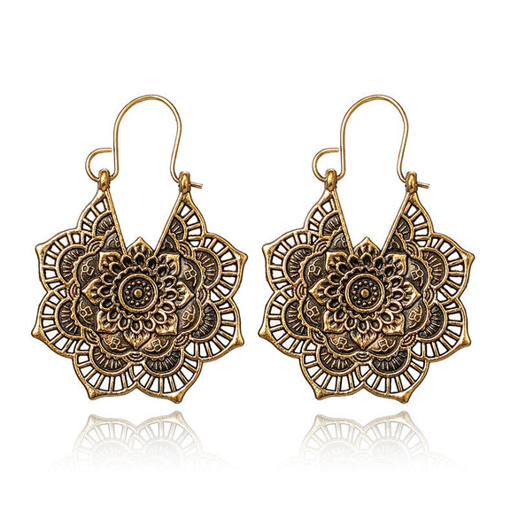 Jewelry Alloy Electroplating Geometric Semicircular Cshaped Fanshaped Earrings With Spider Web Pattern