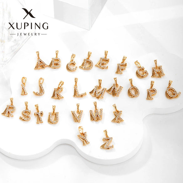 Jewelry Alloy English Letters Pendant With Electroplating For Women