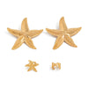 Jewelry Alloy Exaggerated Star Flower Electroplated Earrings For Women