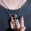 Jewelry Alloy Fivepointed Star Spiral Pattern Electroplating Necklace For Women