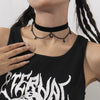 Jewelry Alloy Flannel Collar Star Moon Pendant Tassel Necklace For Women With Geometric Style Electroplated