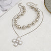 Jewelry Alloy Geometric Beaded Necklace Electroplating Punk Hiphop Style For Women
