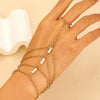 Jewelry Alloy Geometric Beaded Women's Multilayer Chain Bracelet With Electroplating