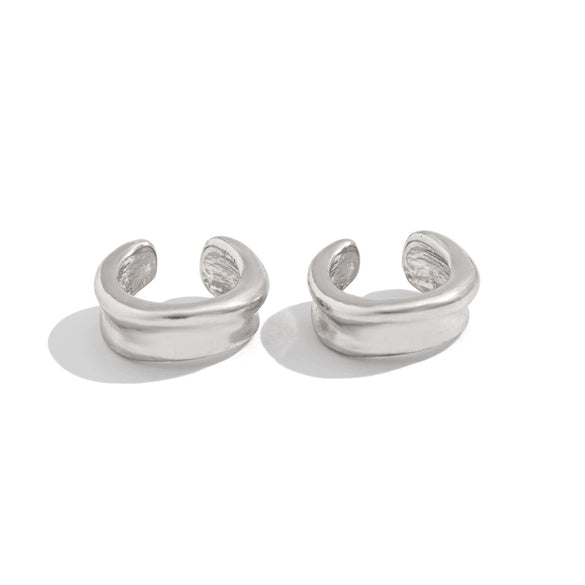 Jewelry Alloy Geometric Cshaped Nonpierced Ear Clips Electroplating Light Luxury Style For Women