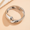 Jewelry Alloy Geometric Exaggerated Electroplated Water Drop Open Bracelet
