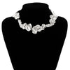 Jewelry Alloy Geometric Handmade Chain Irregular Collar Choker Lava Necklace For Women
