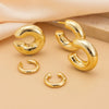 Jewelry Alloy Geometric Minimalist Electroplated Ear Clip Suit