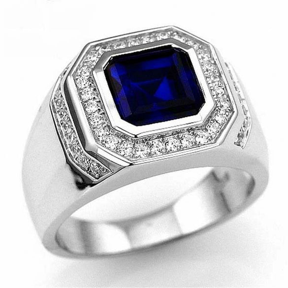 Jewelry Alloy Geometric Pattern Electroplated Twocolor Plating Inlaid Goose Eggshaped Zircon Engagement Ring