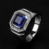 Jewelry Alloy Geometric Pattern Electroplated Twocolor Plating Inlaid Goose Eggshaped Zircon Engagement Ring