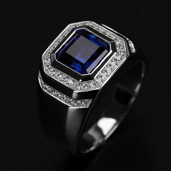 Jewelry Alloy Geometric Pattern Electroplated Twocolor Plating Inlaid Goose Eggshaped Zircon Engagement Ring