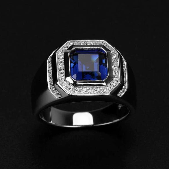Jewelry Alloy Geometric Pattern Electroplated Twocolor Plating Inlaid Goose Eggshaped Zircon Engagement Ring
