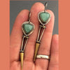 Jewelry Alloy Geometric Retro Long Tassel Spike Electroplated Earrings For Women