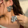 Jewelry Alloy Geometric Retro Simple Irregular Pleated Electroplating Women's Earrings