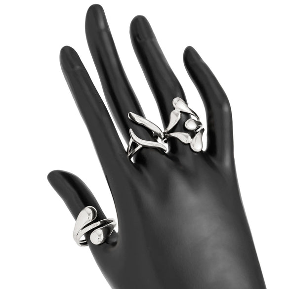 Jewelry Alloy Geometric Simple Style Water Drop Open Ring Electroplating For Women