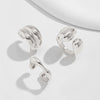 Jewelry Alloy Geometric Simple Style Water Drop Open Ring Electroplating For Women