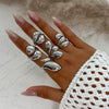 Jewelry Alloy Geometric Simple Style Water Drop Open Ring Electroplating For Women