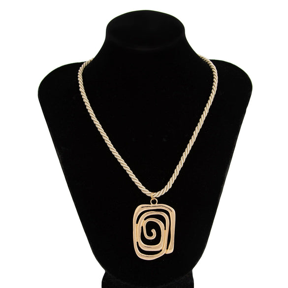 Jewelry Alloy Geometric Spiral Beaded Chain Electroplating Women's Hand Chain Clavicle Chain
