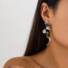 Jewelry Alloy Geometric Ushaped Spiral Stud Earrings For Women Electroplated