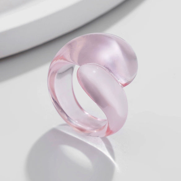 Jewelry Alloy Geometric Water Drop Hug Ring Electroplating