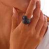 Jewelry Alloy Geometric Water Drop Hug Ring Electroplating