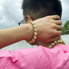 Jewelry Alloy Glass Geometric Square Diamondencrusted Cuban Chain Necklace Electroplated