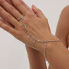 Jewelry Alloy Glossy Spring Bracelet Set Fashion Geometric Electroplating Design