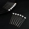 Jewelry Alloy Handmade Flower Rhinestone Ushaped Hair Fork Hair Accessories