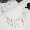 Jewelry Alloy Heart Pendant Necklace Sweet Style Electroplating Clavicle Chain Imitation Pearl Tassel