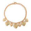 Jewelry Alloy Heart Shape Exaggerated Electroplated Clavicle Chain Necklace