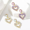 Jewelry Alloy Heart Shaped Exaggerated Baroque Pearl Women's Earrings