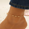 Jewelry Alloy Heart Shaped Women's Anklet Simple Fashion Bohemian Style