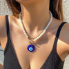 Jewelry Alloy Heartshaped Geometric Multilayer Tassel Pendant Necklace Electroplated