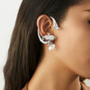 Jewelry Alloy Imitation Pearl Angel Mermaid Ear Clip Ins Style Electroplating