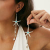 Jewelry Alloy Imitation Pearl Crystal Geometric Starfish Jellyfish Electroplated Earrings