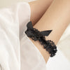 Jewelry Alloy Inlaid With Artificial Gemstones And Semiprecious Stones Fabric Bow Leg Chain For Women