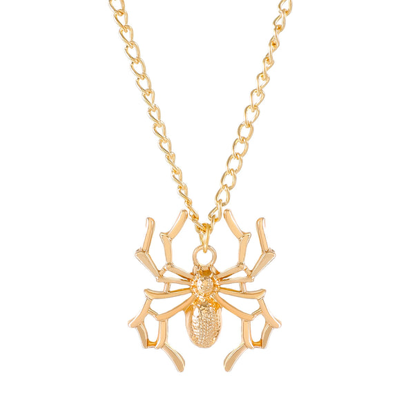 Jewelry Alloy Insect Pendant Necklace Electroplating Street Punk Three Dimensional Design
