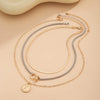 Jewelry Alloy Iron Chain Geometric Pendant Ins Style Electroplating Women's Necklace