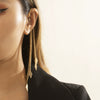 Jewelry Alloy Iron Chain Geometric Tassel Rivet Ear Clip