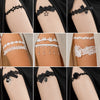 Jewelry Alloy Lace Ribbon Geometric Leg Chain For Women
