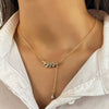 Jewelry Alloy Leaf Pendant O Chain Necklace Fashion Simple Women