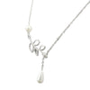 Jewelry Alloy Leaf Pendant Women's Necklace With Electroplating And O Word Chain
