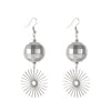 Jewelry Alloy Leather Rope Geometric Electroplating Women's Earrings Necklace Bracelet